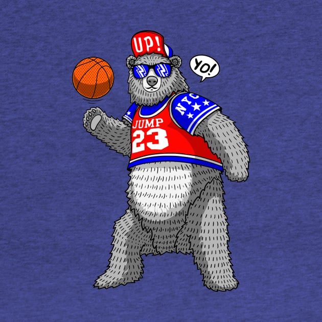 cool bear streetball player by hayr pictures